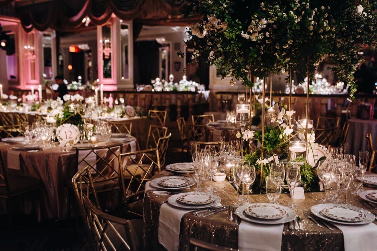 Event hosting venue with elegant table settings
