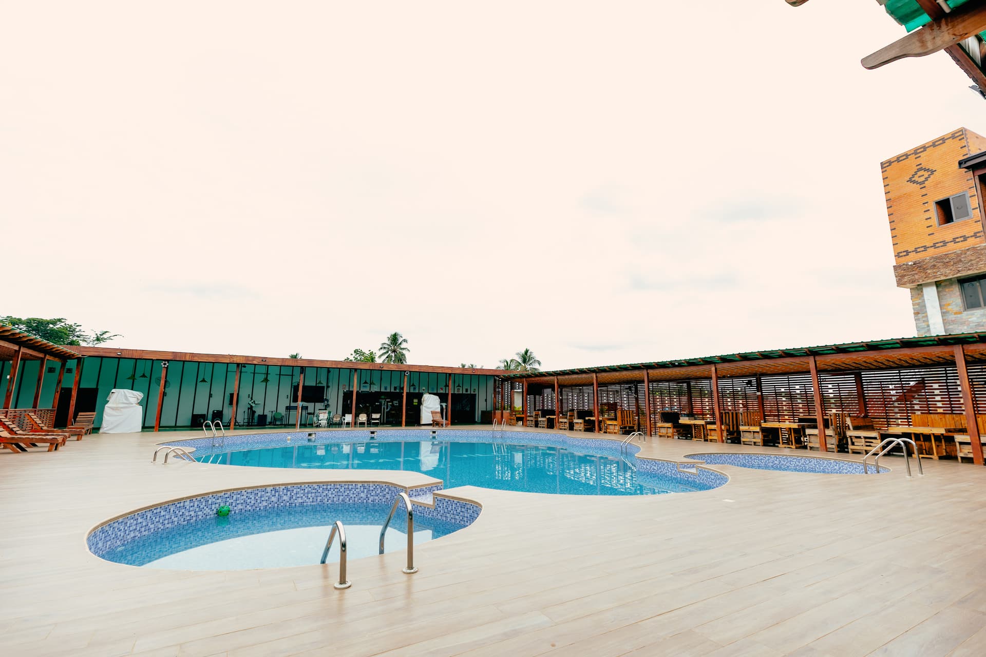 Pool area at Danyame