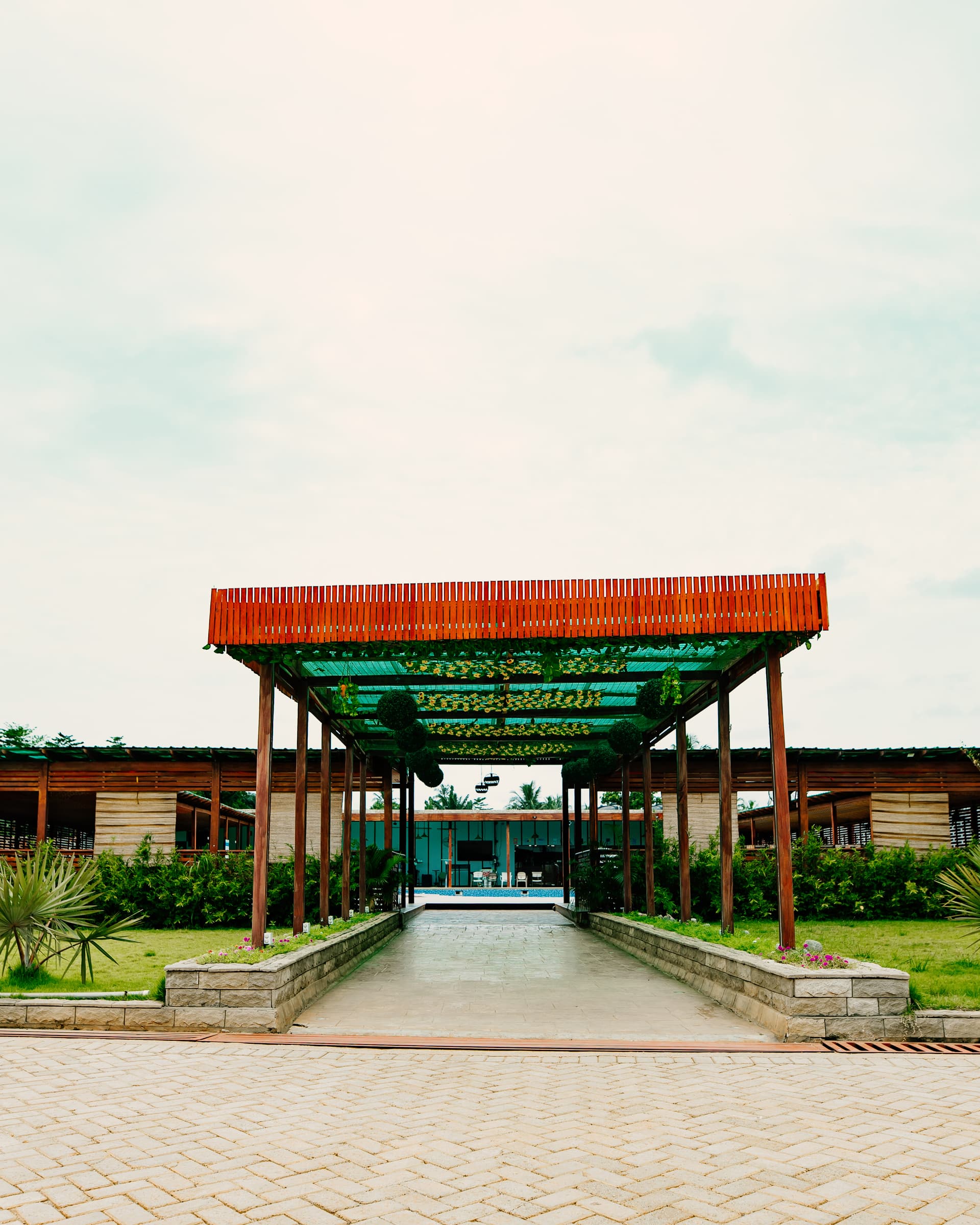 Danyame entrance walkway